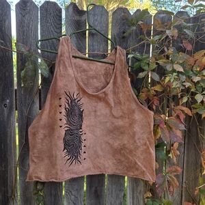 Boxy crop tank by Katie Diamond Wolff